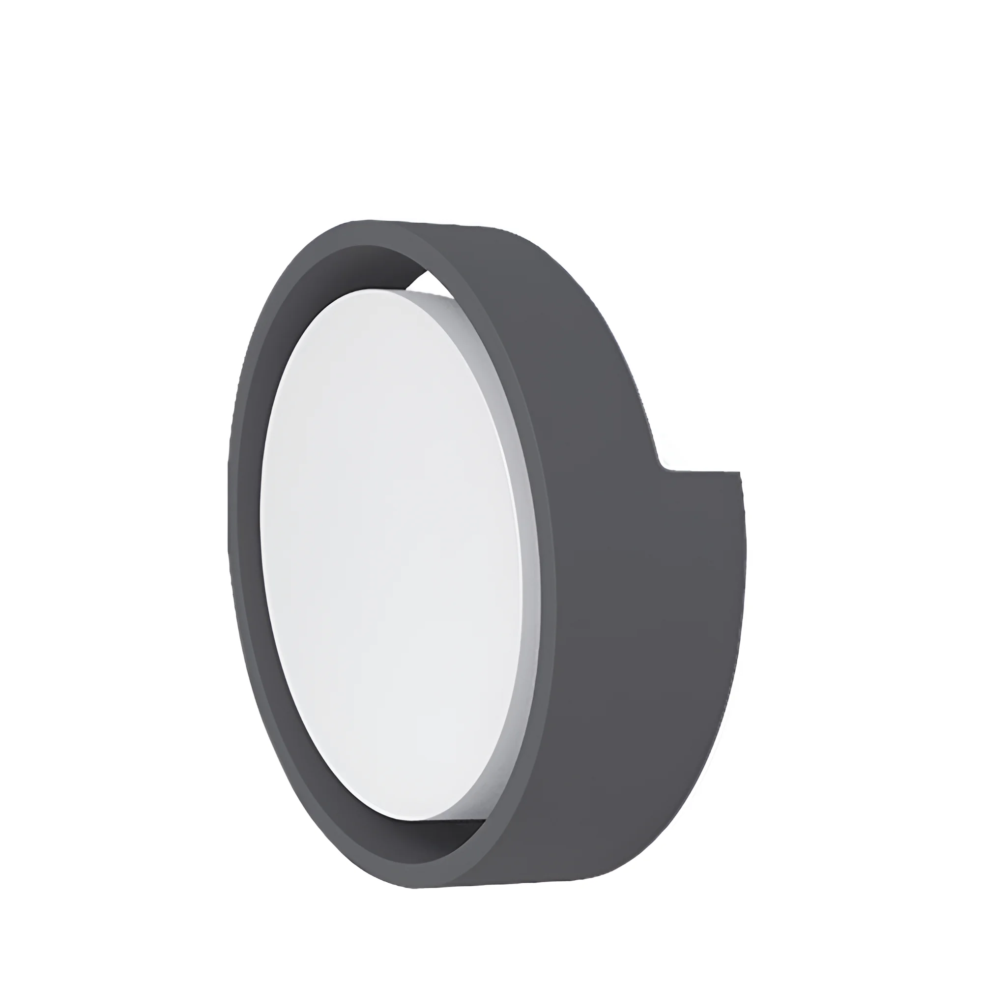 LED ZIDNA SVETILJKA OKRUGLA 12W SIVI 6500K IP65