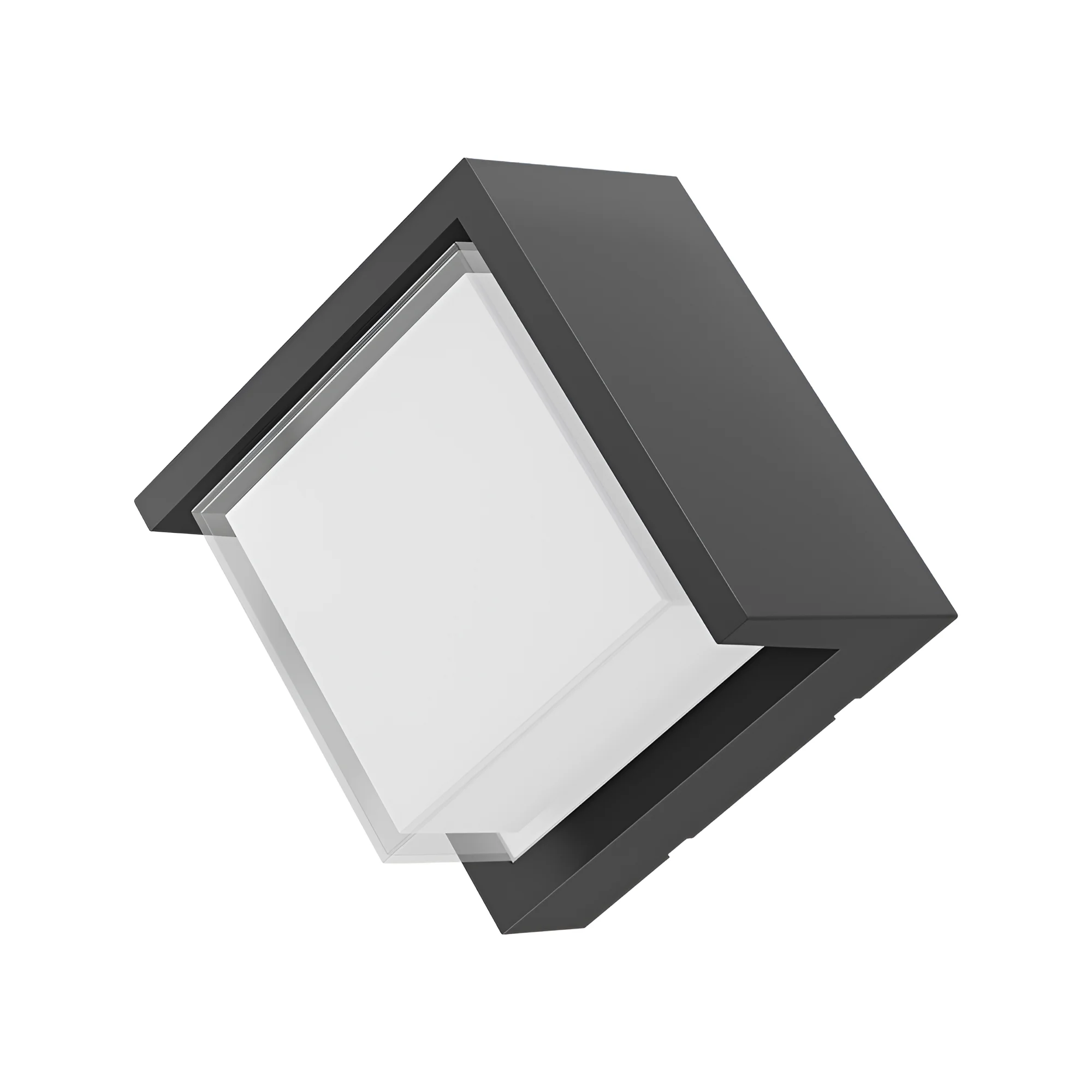LED ZIDNA SVETILJKA KVADRATNA 15W SIVI CCT IP65