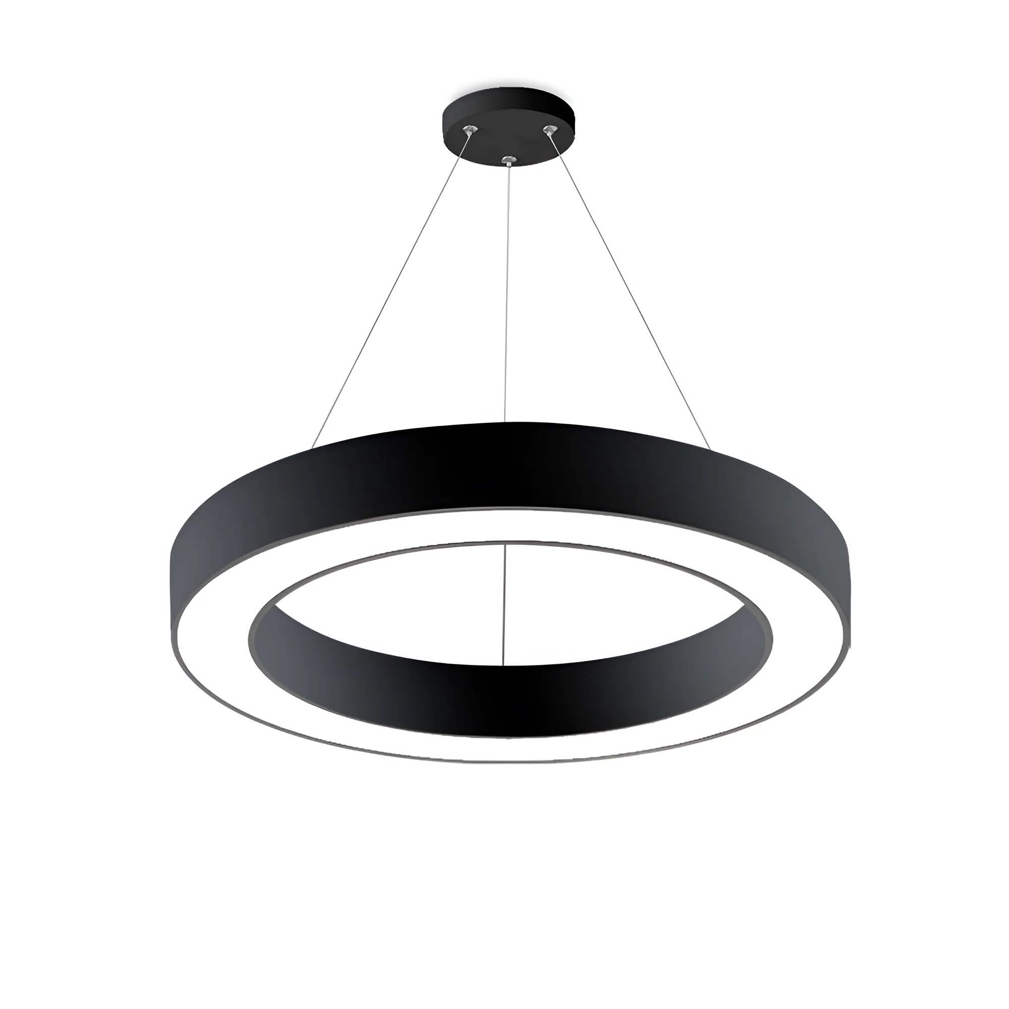 LED VISILICA OKRUGLA 45W CRNI CCT SA DALJINSKIM