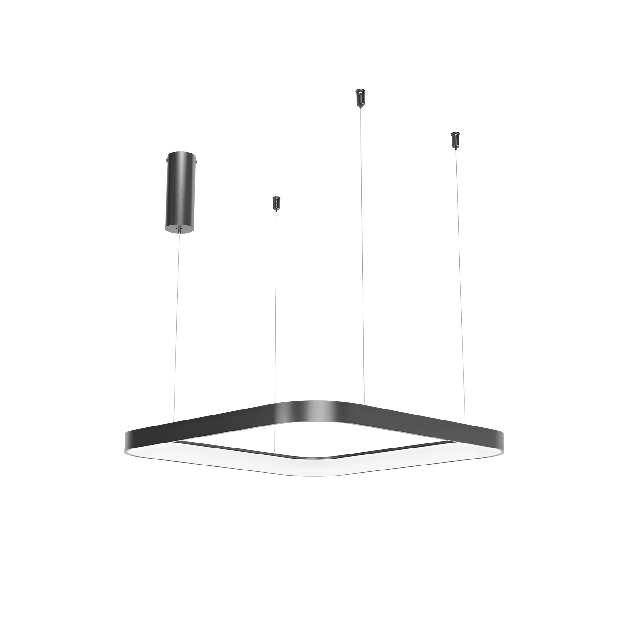 LED VISILICA KVADRATNA 36W CRNI CCT IP20