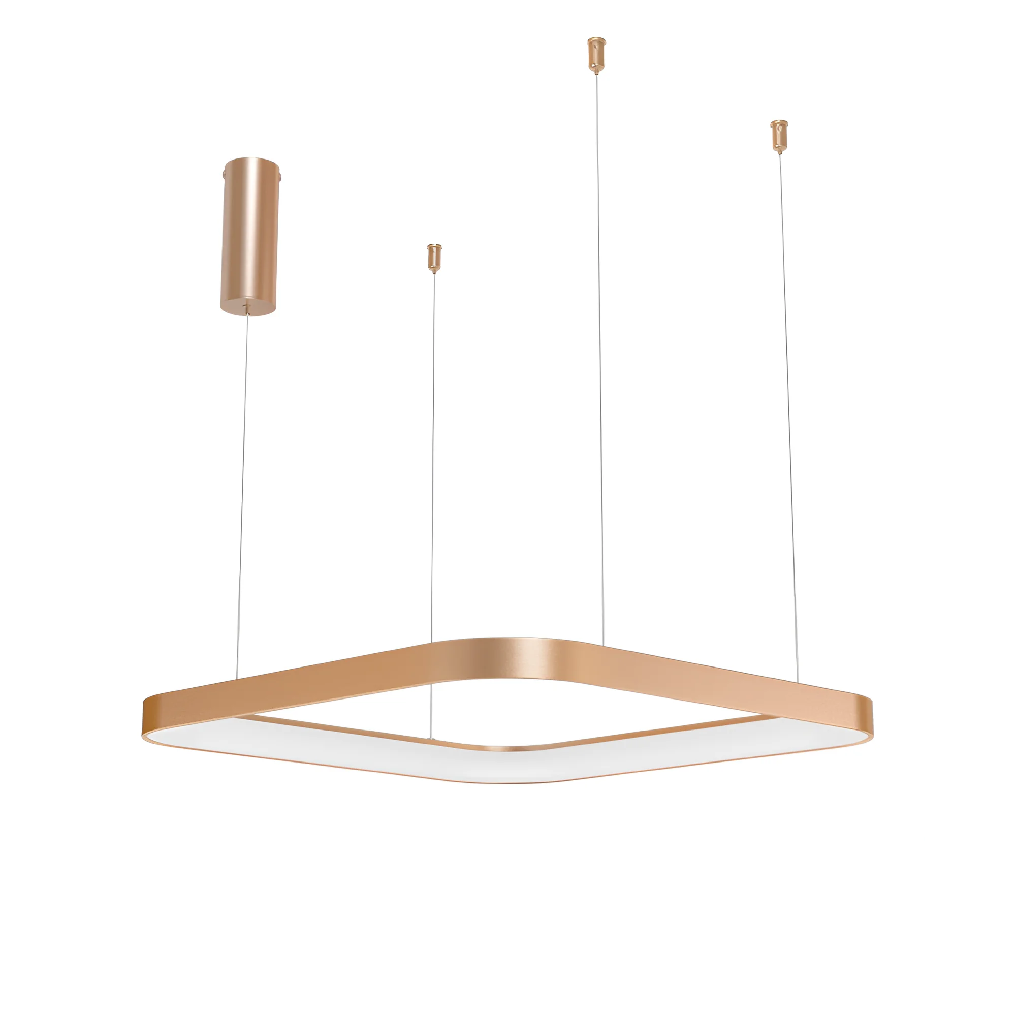 LED VISILICA KVADRATNA 46W ZLATNI CCT IP20