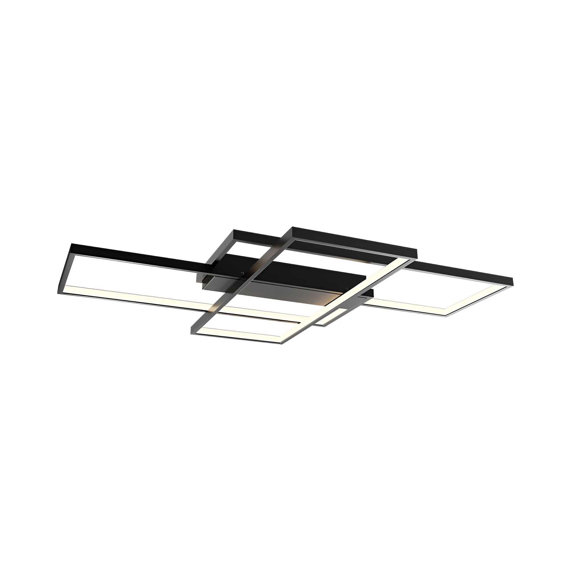 LED PLAFONJERA OKRUGLA 80W CRNI CCT SA DALJINSKIM IP20