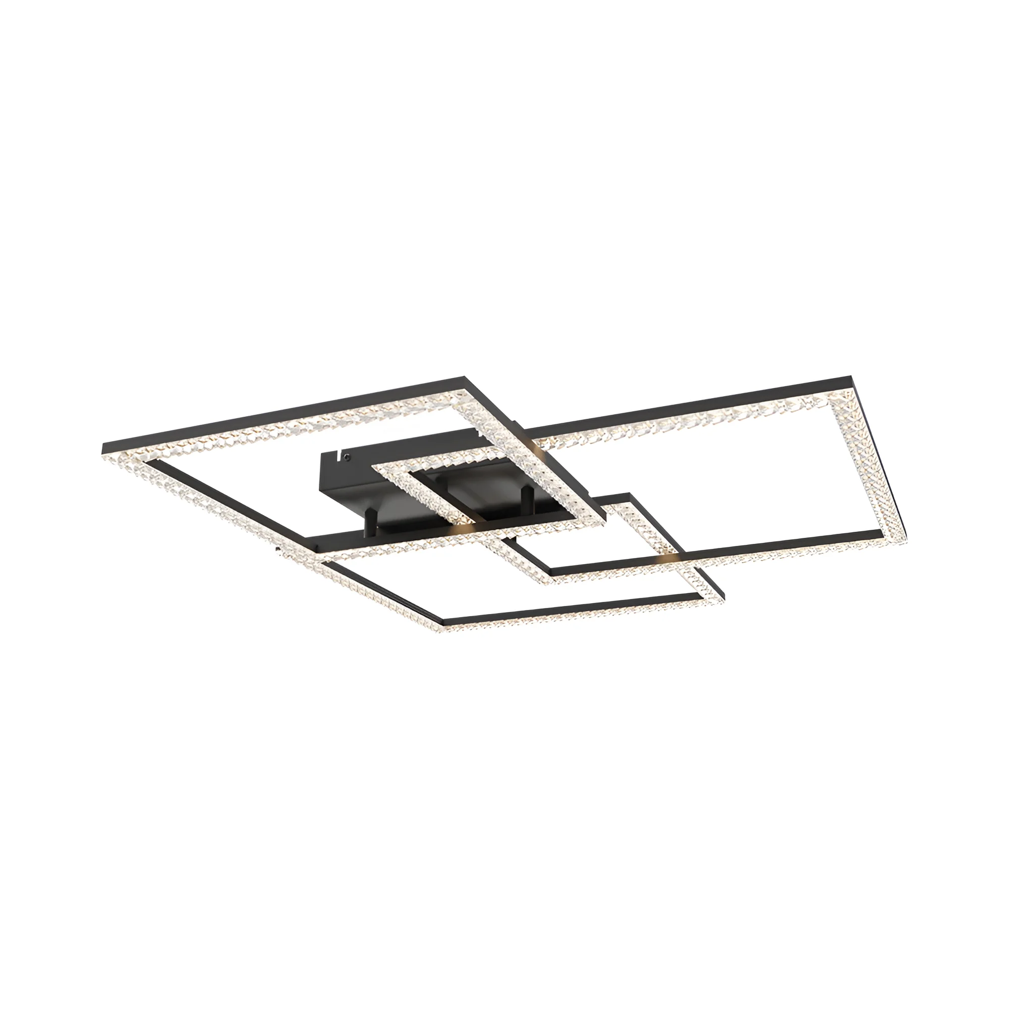 LED PLAFONJERA 80W CRNI CCT