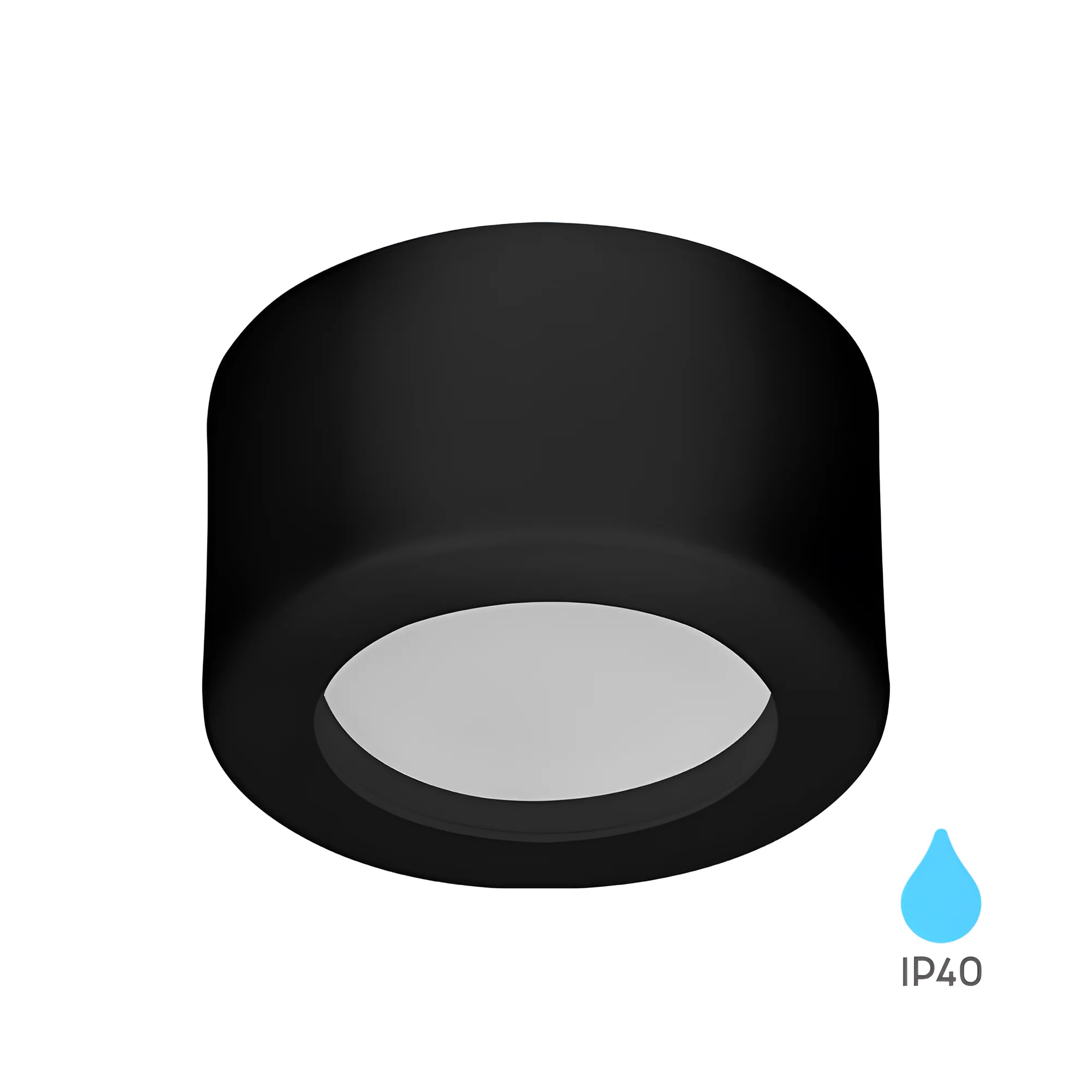 LED DOWNLIGHT NADGRADNI 8W CRNI 6500K