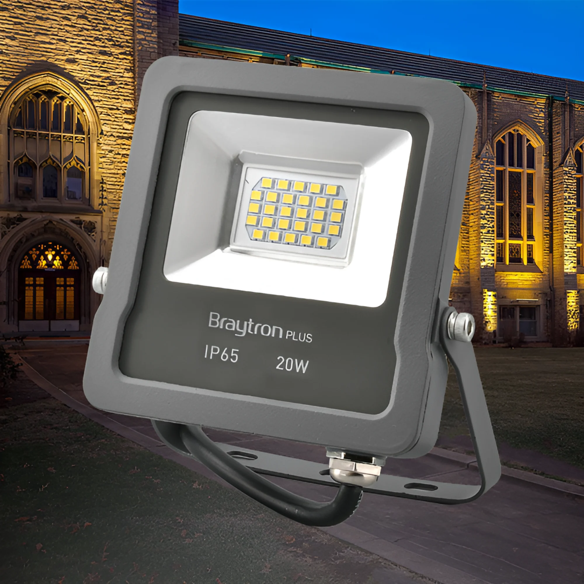 LED REFLEKTOR 20W SIVI ZELENI IP65