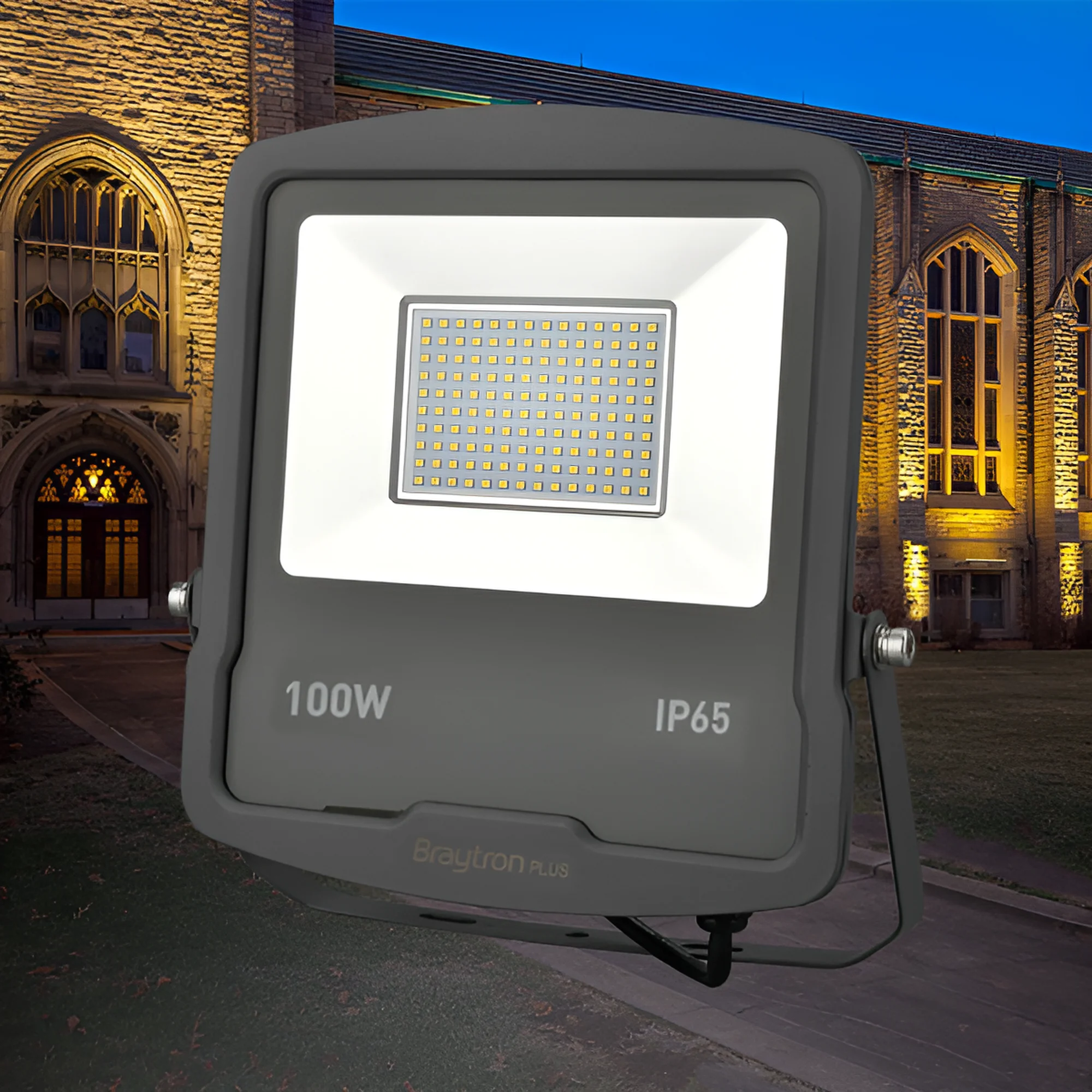LED REFLEKTOR 100W SIVI 3000K IP65