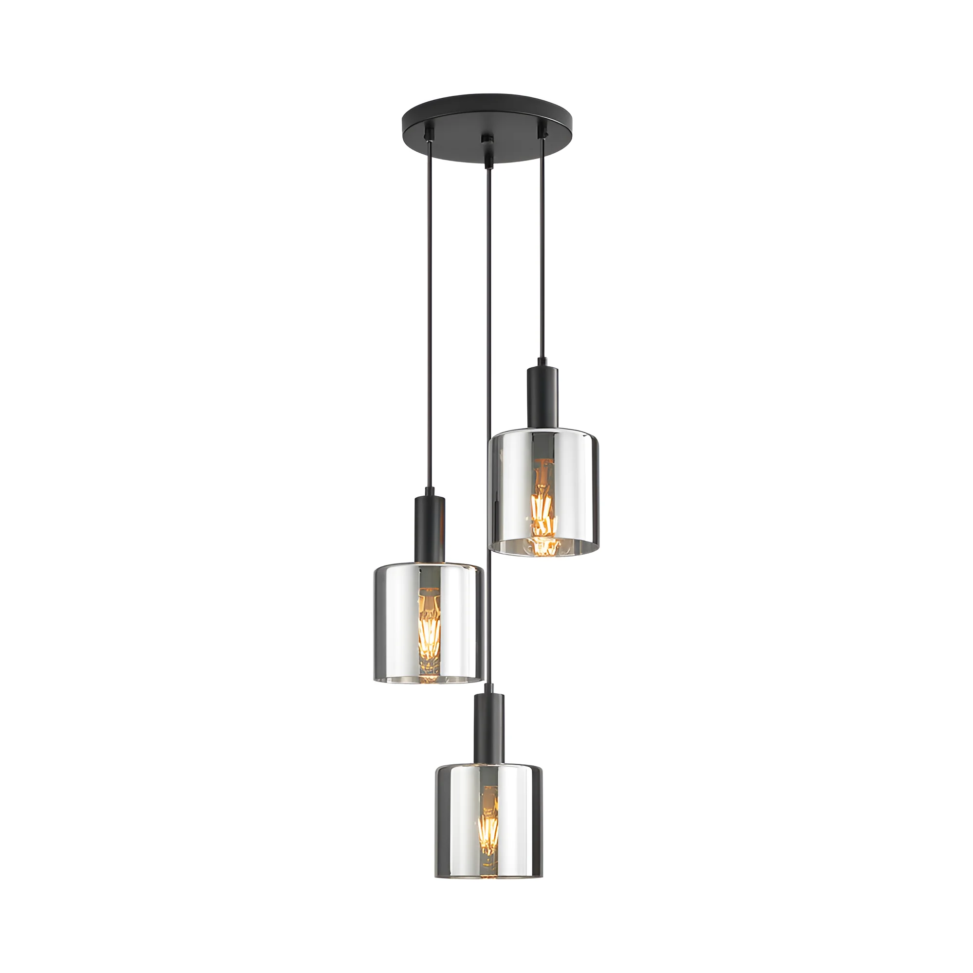 VISILICA 3-GLAVA E27 SMOKE