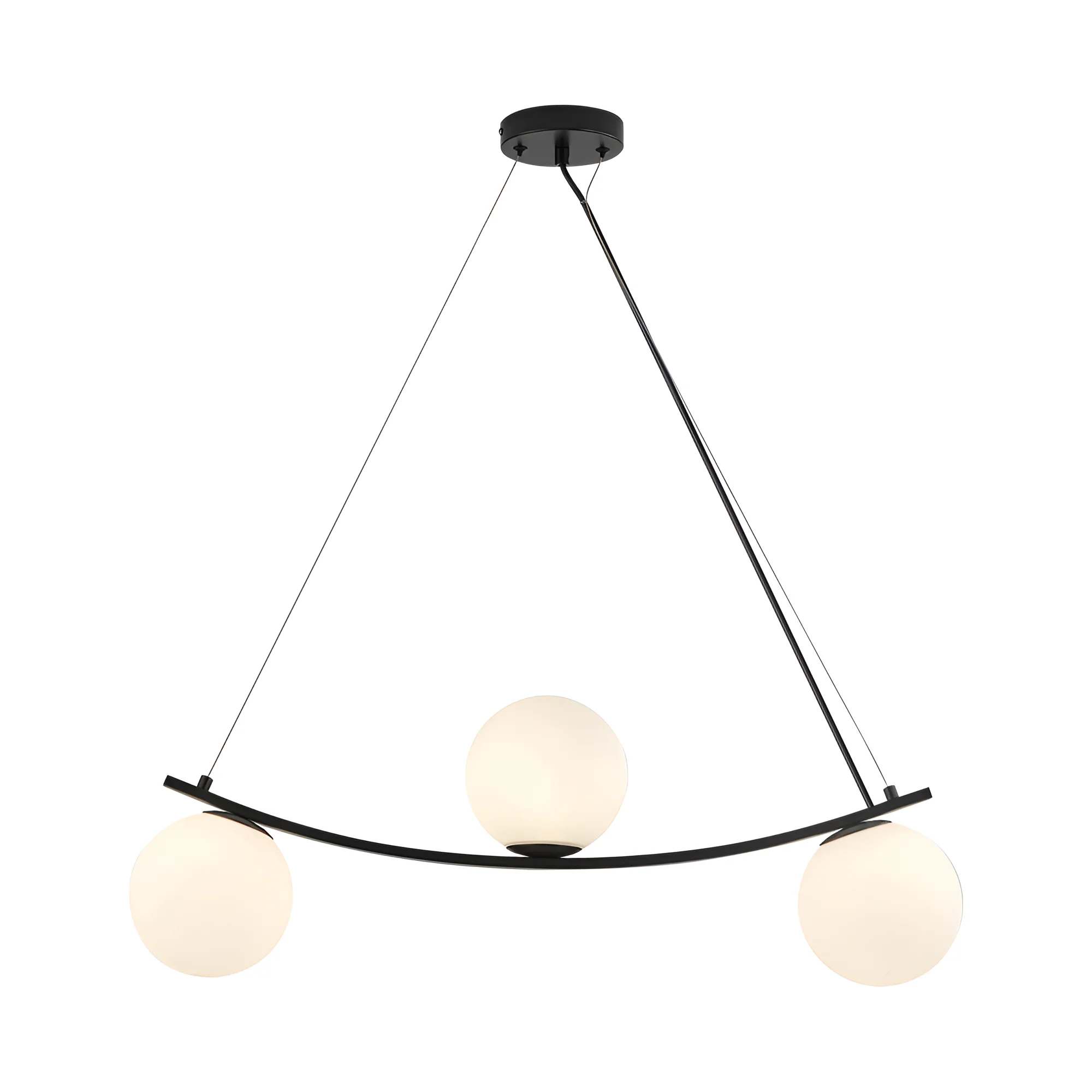 VISILICA 3-GLAVA G9 OPAL/CRNI