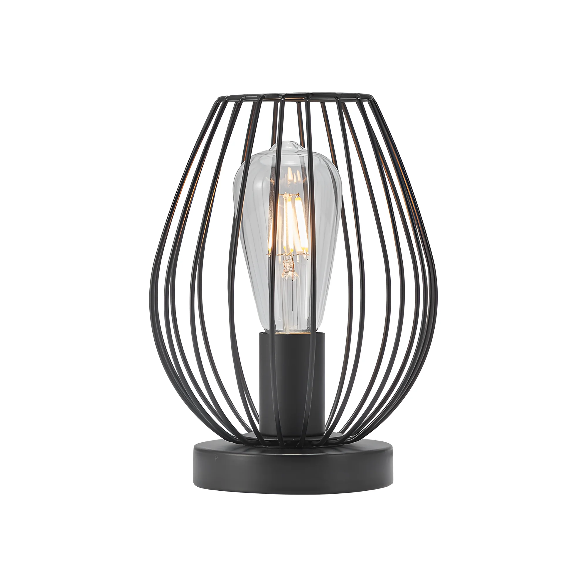 STONA LAMPA E27 CRNI
