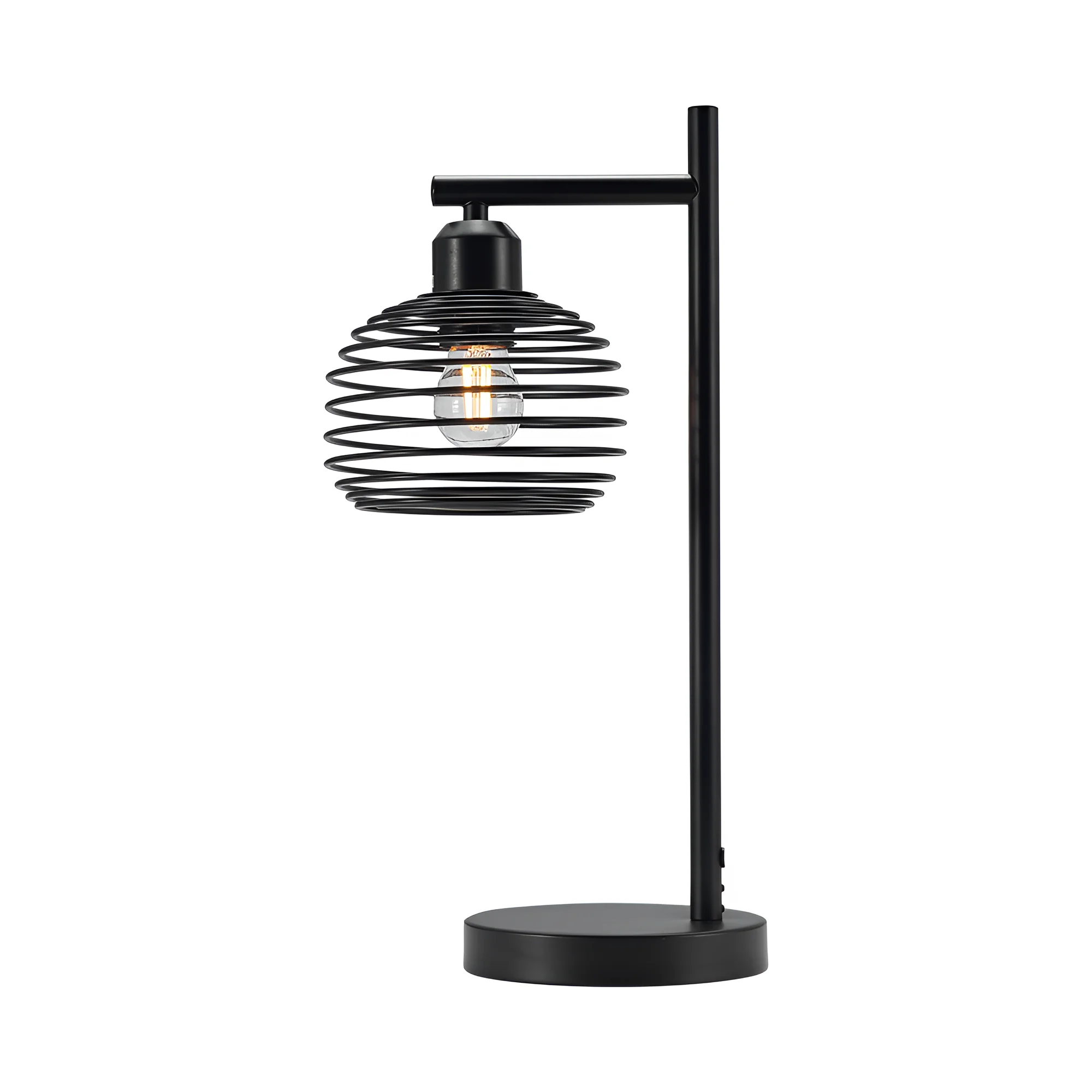 STONA LAMPA E27 CRNI