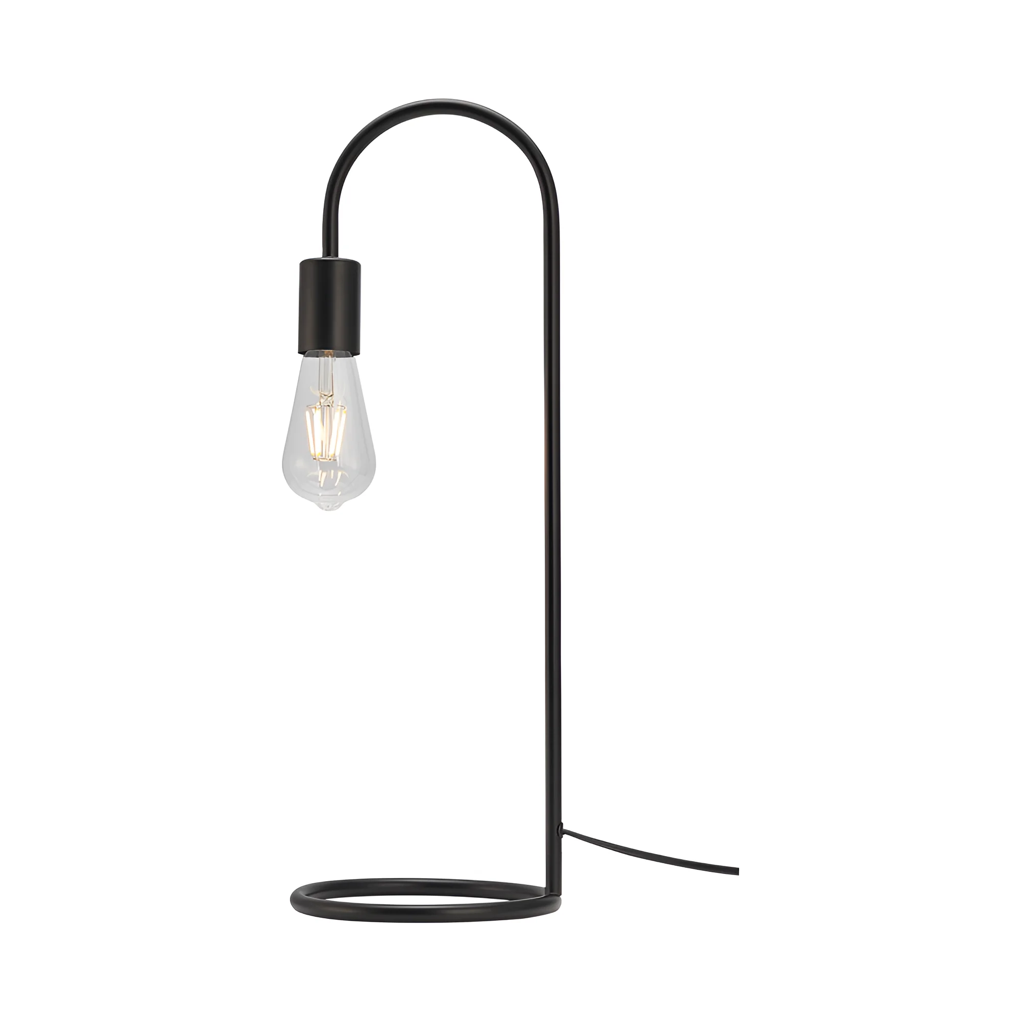 STONA LAMPA E27 CRNI