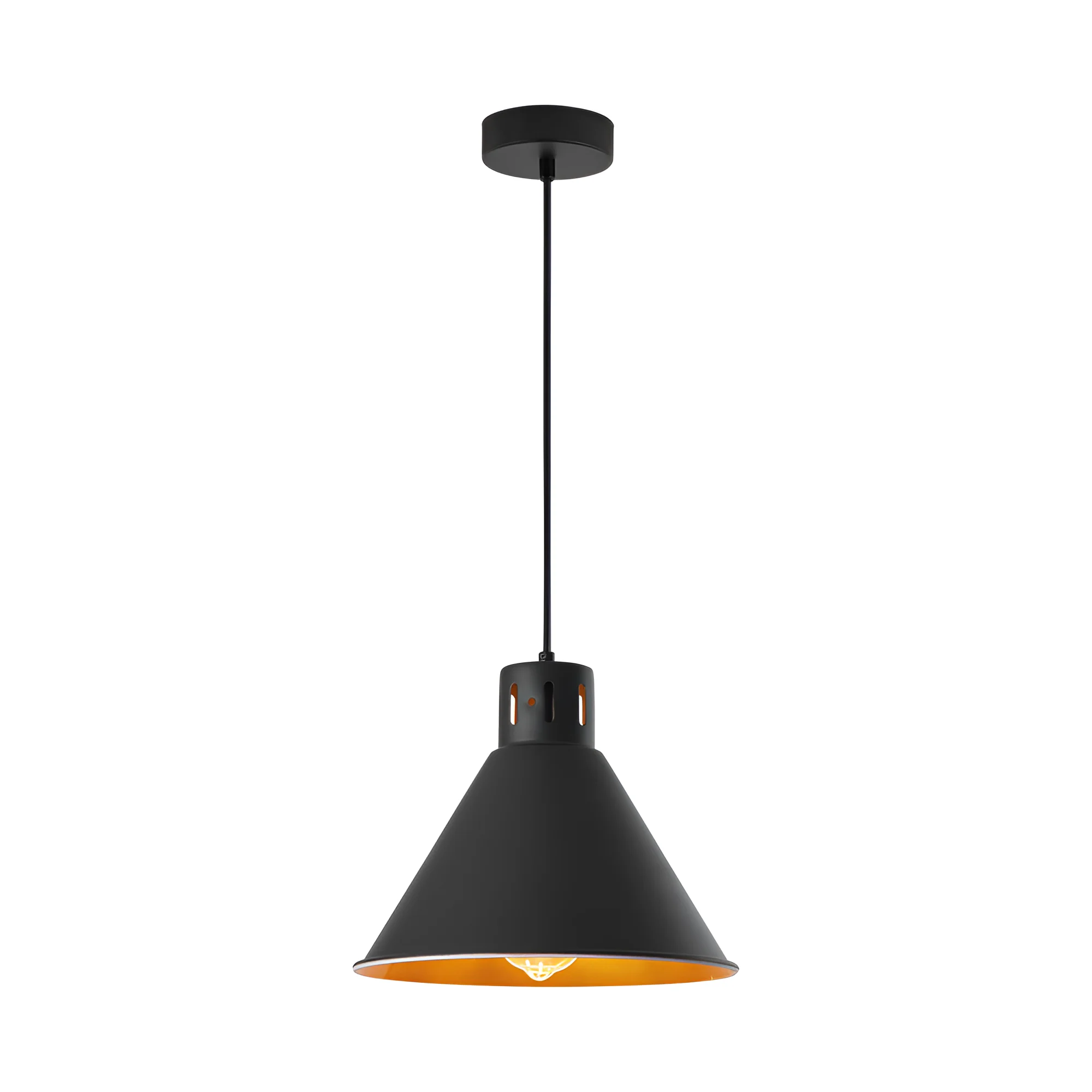VISILICA E27 CRNI