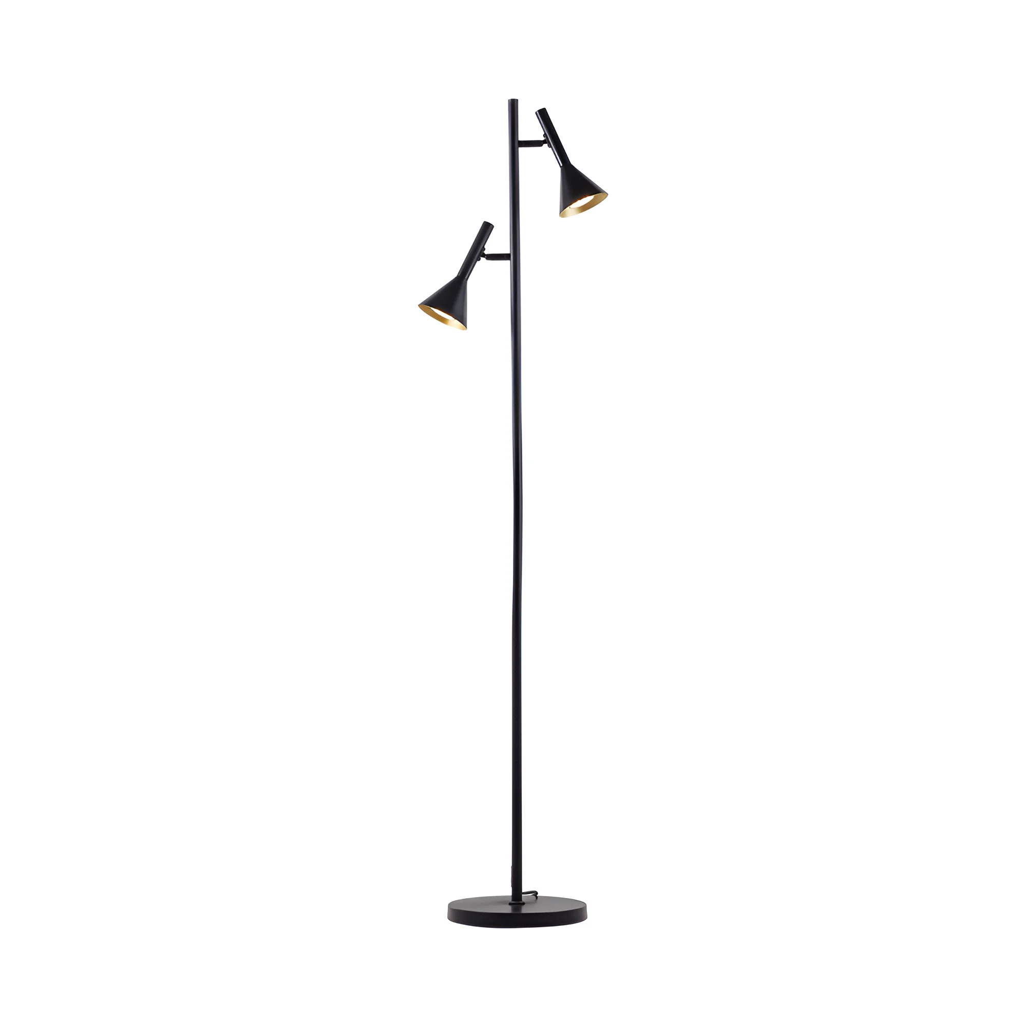 PODNA LAMPA 2-GLAVA GU10 CRNI