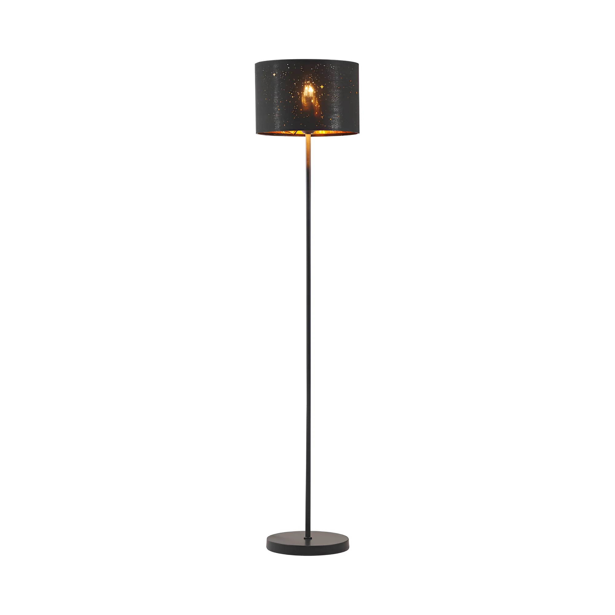 PODNA LAMPA E27 CRNI