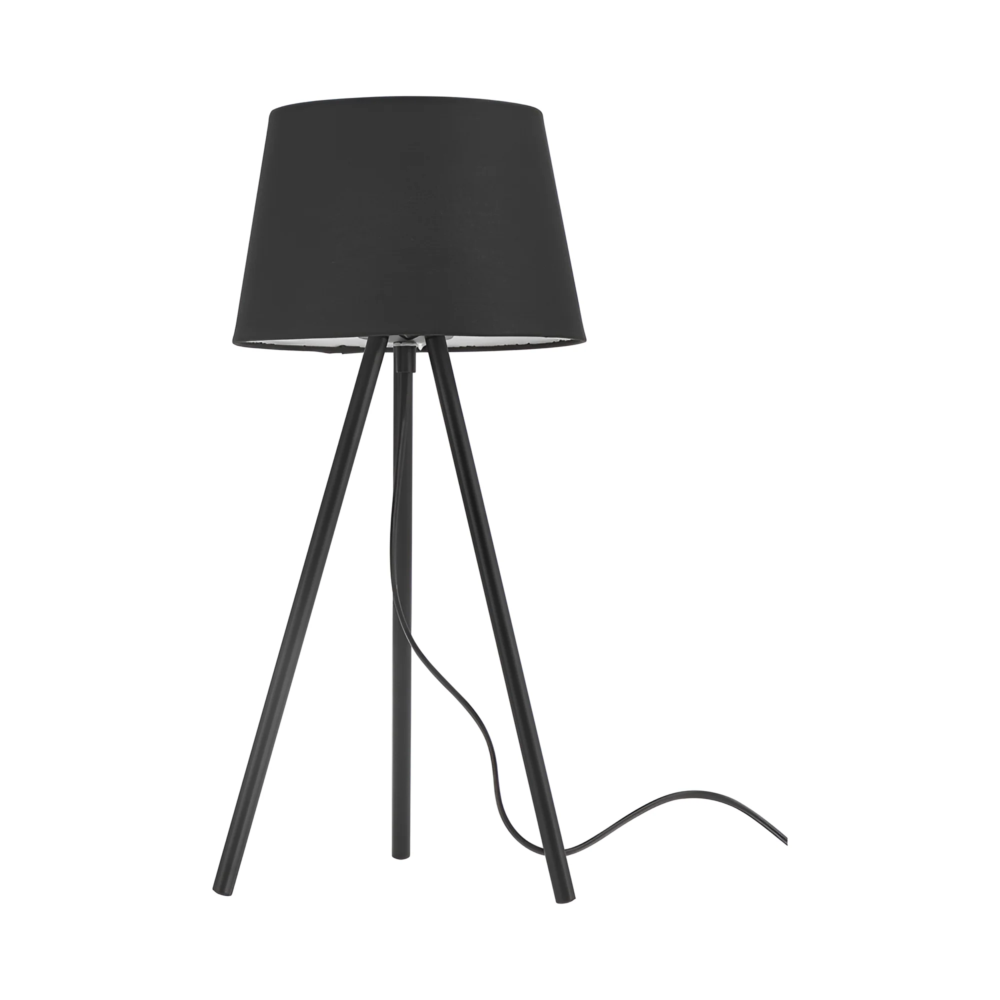 STONA LAMPA E27 CRNI